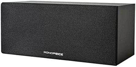 Monoprice Premium Home Theater Center Channel Speaker, Black