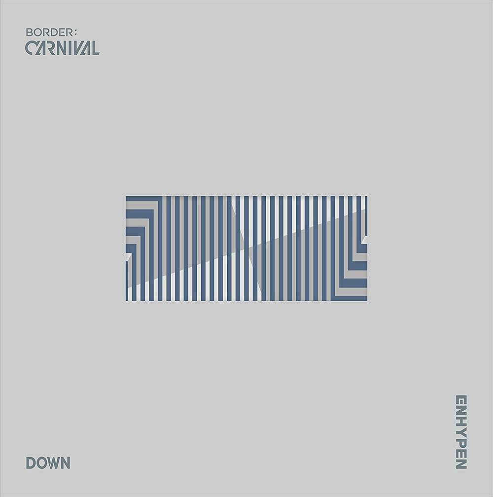 ENHYPEN - Border : Carnival, Down Cover incl. CD, Photobook, Lyric Book, Photocard, Lenticular Card,