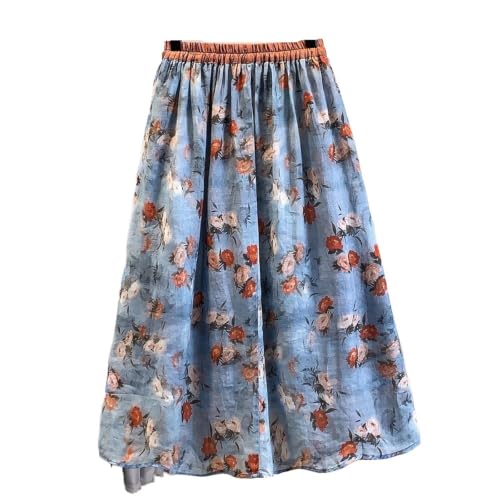 Jupe à fleurs en coton idéale pour vos promenades estivales