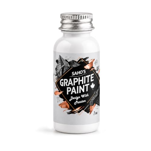 Sahos Graphite Conductive Paint for Electroforming and Electroplating Graphite Paint 1oz/30ml