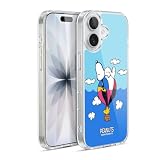 Head Case Designs Licenza Ufficiale Peanuts Snoopy & Woodstock Palloncini metà E Risate Custodia in Gel [Protezione di Grado Militare] Compatibile con Apple iPhone 17 E Compatibile con MagSafe