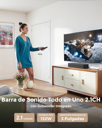 Detalle del diseño de la barra de sonido Ultimea