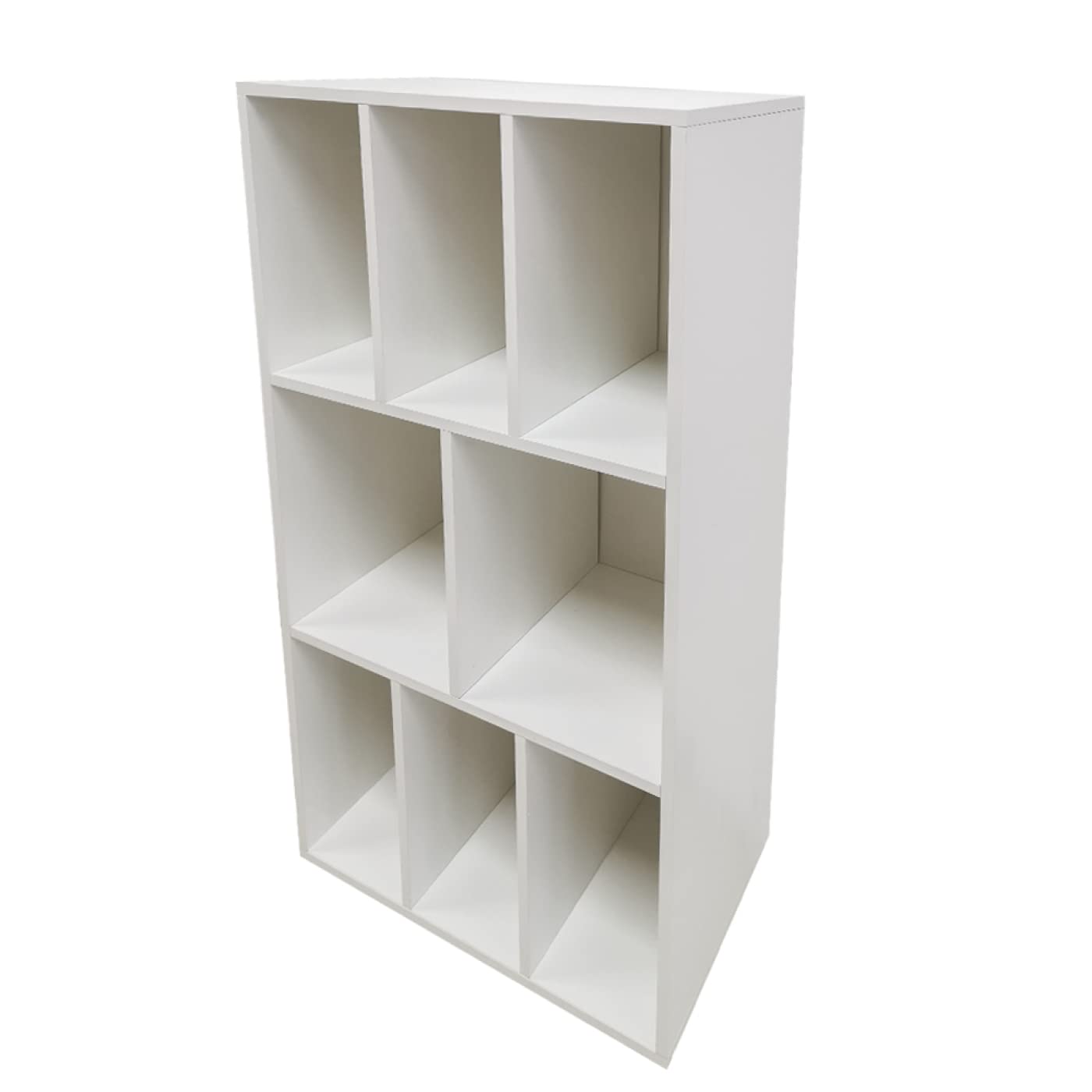 VDD Armoire de Rangement pour vinyles LP - Armoire à disques - Rack à disques - 8 Compartiments - Blanc