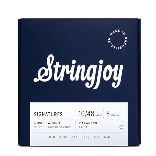 Stringjoy 10-48 Balanced Light Signatures Electric Guitar Strings | Electric Guitar Strings...