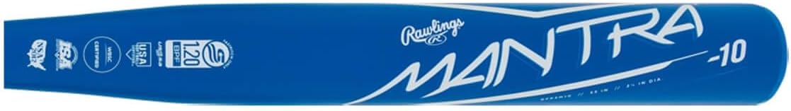 Rawlings | Mantra 2.0 Fastpitch Softball Bat | Approved for All Fields | -11 / -10 / -9 Drop | 2 Pc. Composite | Multiple Sizes