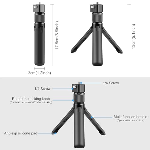 Image of 3 in1 Bullet Time Handle Grip Invisible Stick 360 Rotation | Insta 360 X4, X3, ONE R, RS, Ace Pr,o Go 3, Go 2 Action Camera Accessories Selfie Boomerang