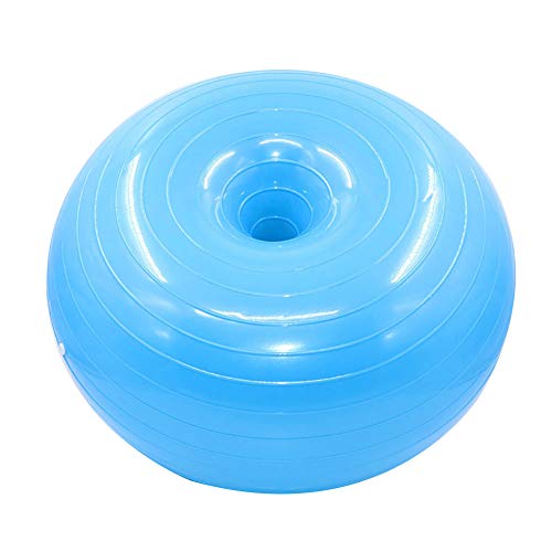 turkeybaby Pelota De Ejercicio, Pelota De Yoga 50 Cm, Pelota De Gimnasia Anti-explosión De 50 Cm con Bomba, Pelota Suiza para Yoga, Pilates, Aptitud para El Embarazo Azul Claro