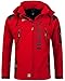 Geographical Norway Techno Softshelljacke Herren Kapuze abnehmbar, Red, XL