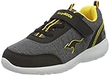 Roosfit KangaROOS Unisex Baby KY-Citylite EV Sneaker, Jet Black/Sun Yellow, 22 EU