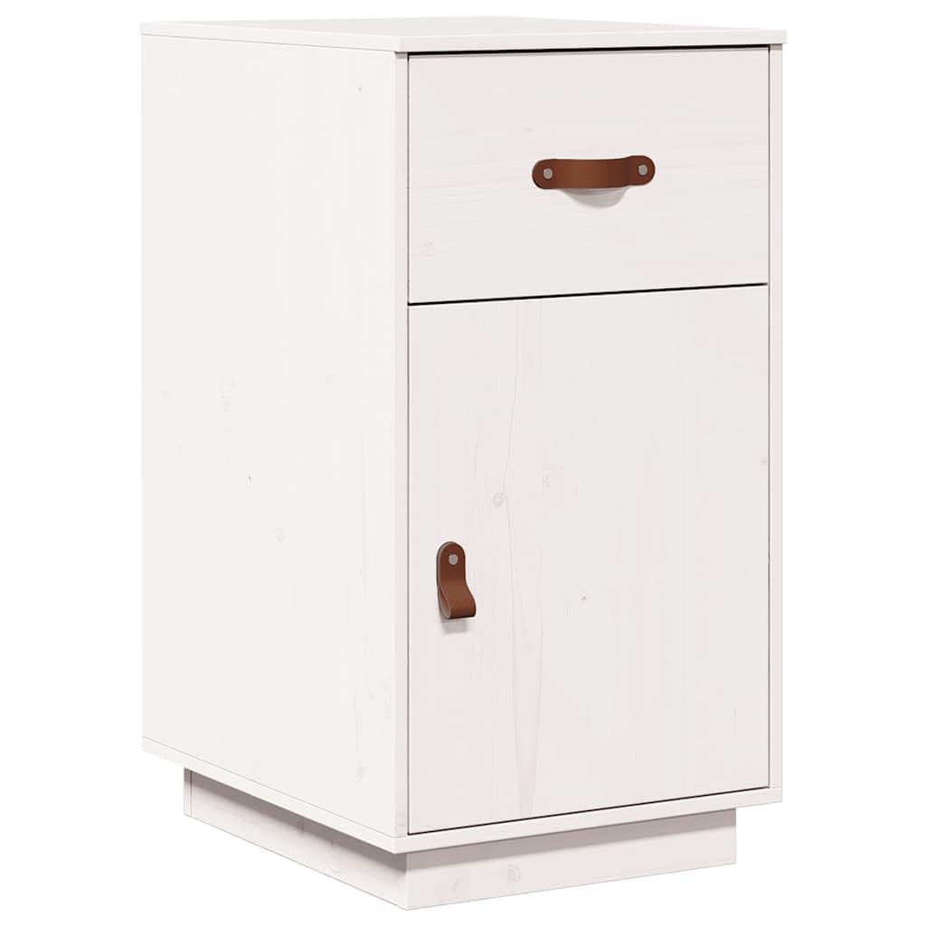 Armoire de bureau blanche en pin massif avec tiroir pour rangement de salon moderne