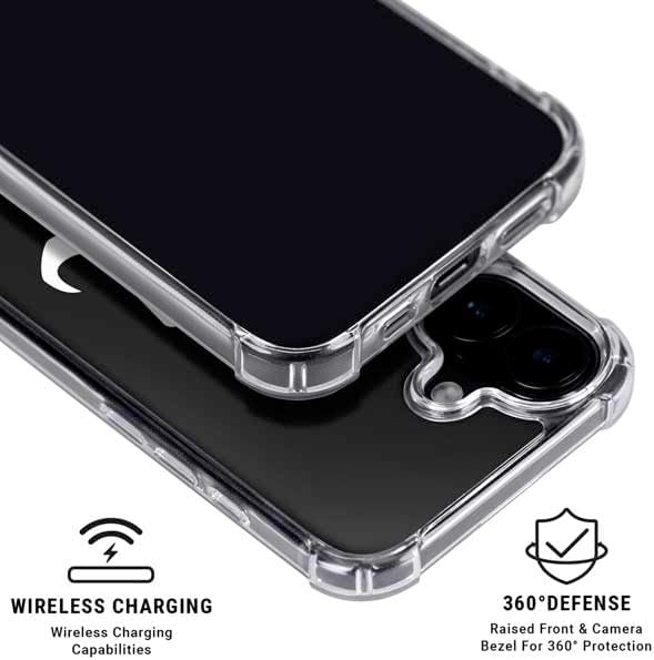 Skinit Clear Phone Case Compatible with iPhone 16 Plus - Officially Licensed Dragon Ball Z Majin Buu Symbol Design