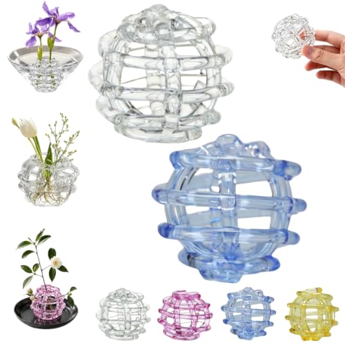 Florero circular irregular de vidrio soplado para decorar tu hogar con estilo natural 2