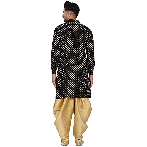 Image of Veera Paridhaan Men's Banarasi Full Sleeve Printed Long Straight Kurta