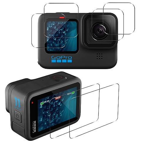 y4+2Zbg YɎqfށzΉ Gopro Hero 11 / Gopro Hero 10 / Gopro Hero 9 Black KXtB (Cʗp2 + Tuʗp2) + LEDیtB (2) یtB K