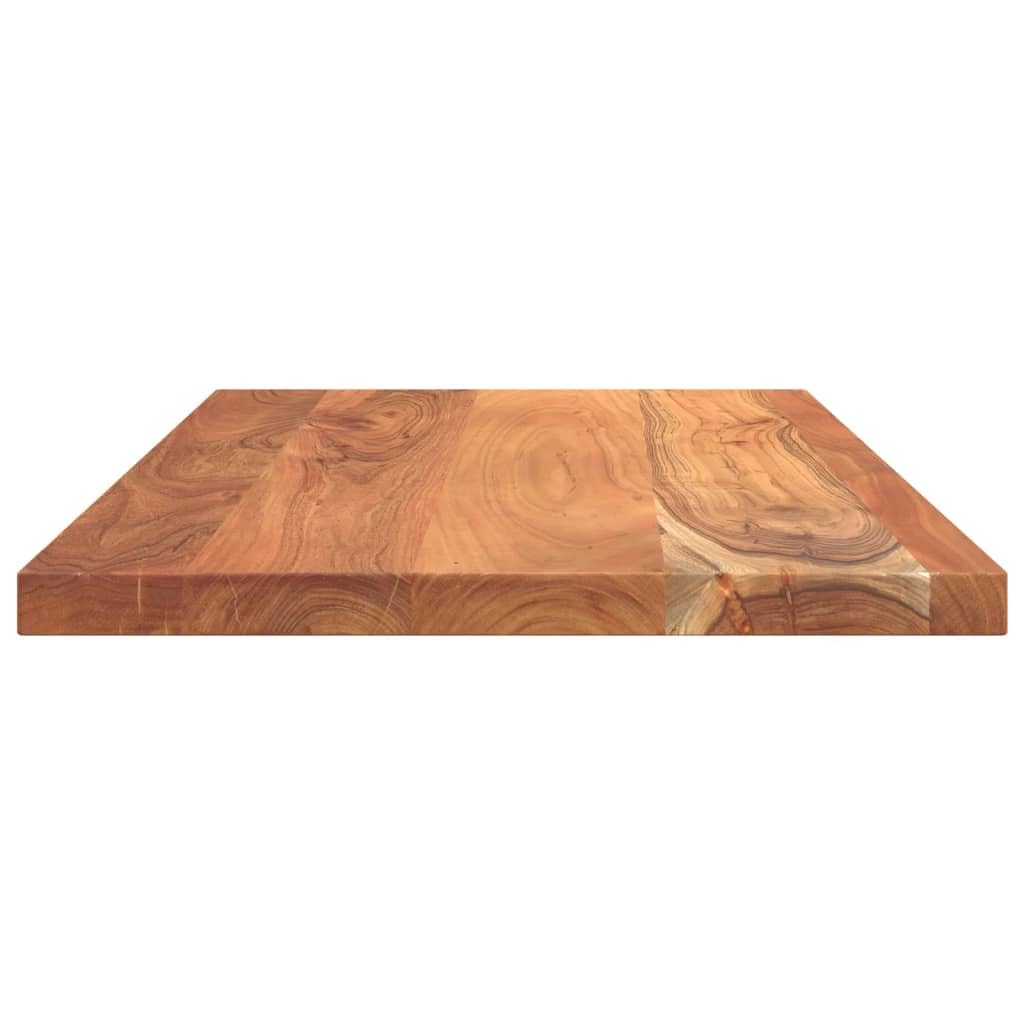 vidaXL Tischplatte, Holzplatte Rechteckig, Massivholzplatte für Bartisch Beistelltisch Esstisch, Ersatztischplatte, 120x70x2,5cm Akazienholz