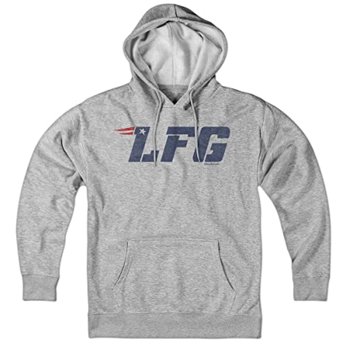 Chowdaheadz LFG New England Hoodie – Unisex Pullover Sweatshirt Soft Cotton Blend
