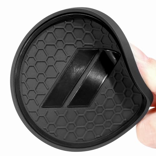 Insertos para portavasos Dodge Durango 2021-2026, silicona negra miniatura 5
