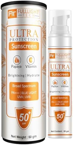 Sunscreen SPF 50 PA+++ 50g | Broad Spectrum UVA/UVB Protection | Lightweight, Non-Greasy Formula | Water-Resistant, Matte Finish | Daily Face & Body Sunblock for All Skin Types, Men & Women