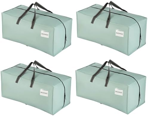 VENO Pack de 4 Bolsas de Mudanza, Almacenamiento Extra Grande con...