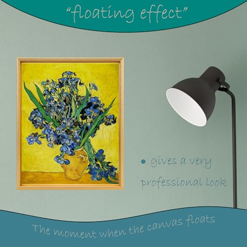 WEITAVAS Canvas Floater Frame for 11"x14" Paintings, Floating Frame for 0.6"-0.9" Depth Canvas Art, Oil Painting Floating Frames (11"x14",Gold) by WEITAVAS - Image 4