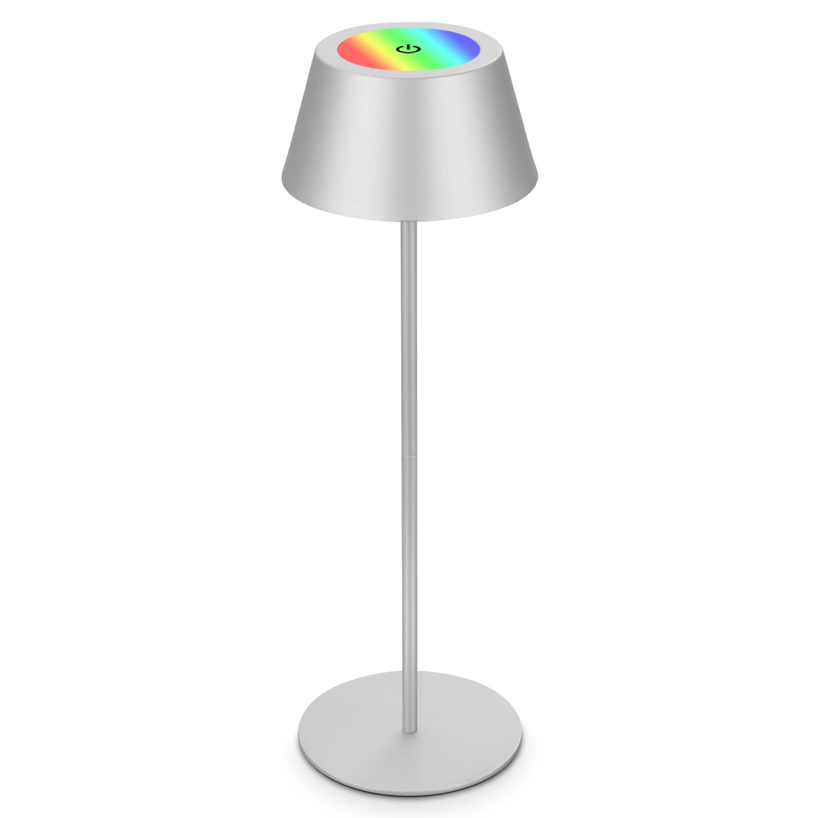 Briloner Led Table Lamp Kiki, Matt Chrome, Ip44, 3,000 K, Rgbw