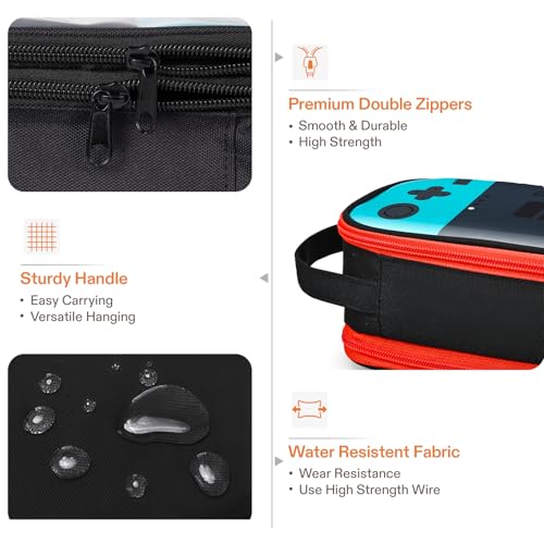 Image of Beaulyn Gamer Pencil Case for Boys - Large Pencil Pouch with Zipper Compartment, Portable Gaming Pen Bag Pencil Box Organizer for School Boy Kids