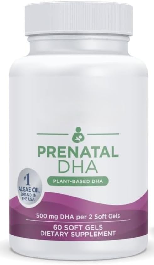 NordicOmega PrenatalDHA Vegan, 500mg Omega 3, 60 Softgels