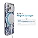 Casely iPhone 17 Pro Case | Rose to Fame | Blue & White Rose Floral | Compatible with MagSafe | Bold Protective Design