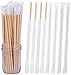 Winfreda 200PC Pojedyncze Opakowane Tace Papierowe Wykonane Z Papieru Kraft,Biodegradowalne,Słomki Do Picia Bez Barwników,Tacek Papieru,Dekoracje Na Potrzeby Ślubne I Prezenty Ekwipunek