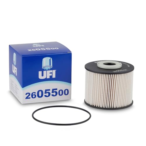 UFI Filters, Filtro Gasoil 26.055.00, Filtro de Combustible Diésel de Recambio, Apto para Coches, Apto para Modelos como Citroen, DS Automobiles, Fiat, Ford, Peugeot y Toyota