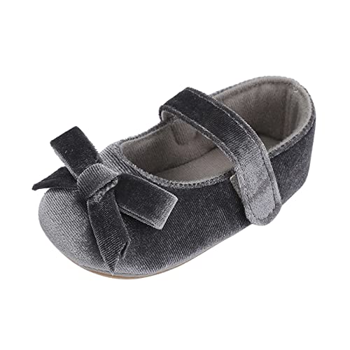 Zapatos para bebé de 6 a 12 meses para niñas, zapatos de princesa, zapatos para aprender a caminar, zapatos de bautizo con lazo, zapatos para aprender a caminar, zapatos de bebé, suela suave, zapatos