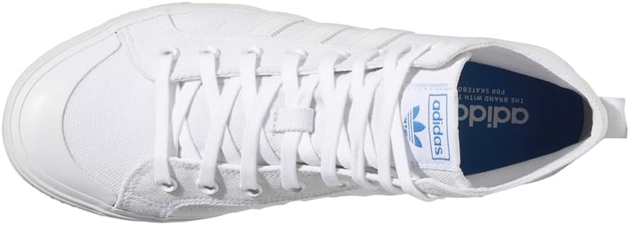 adidas Mens Nizza Hi Adv High Skate Sneakers Shoes - White - Size 9 M