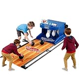 ◕【Scelta eccellente per l'interazione genitore-figlio】: questa pista da bowling domestica combina intrattenimento e competizione, rendendo facile la partecipazione sia per i bambini che per gli adulti. È un modo eccellente per migliorare l'interazione familiare. Attraverso giochi semplici e divertenti, il bowling a led aiuta genitori e figli ad avvicinarsi, promuove la comunicazione e consente a tutta la famiglia di condividere momenti di qualità genitore-figlio in un'atmosfera rilassata e piacevole.