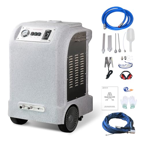 AIOLITH AI30 Dry Ice Blasting Machine with Anti-Clogging System, Rust-Resistant Shell, 33 lbs Dry Ice Cleaning Machine for Cars, Printing, Food, and Machinery Industries, etc.