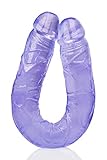 PlayMax Orgasmus-Schlange,Deluxe Doppel-Dildo Penis Nachbildung (39cm),dicker Dildo mit 2 schönen Eicheln,Doppel-Penetration,weibliche Paare, Vaginal Anal Action,kein PVC,Sex-Spielzeug,Doppeldildo