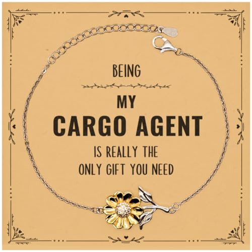 Cargo Agent Christmas Gifts Coworker, To My Cargo Agent Keychain Message Card Gifts, Birthday Gifts For Cargo Agent Being My Cargo Agent is really the only gift you need