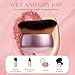 JPNK Extra Large Body Makeup Brush for Self Tanner, Leg Makeup &Bronzer Blend & Roller-Skin Care Face Massager with Silicone Makeup Bag