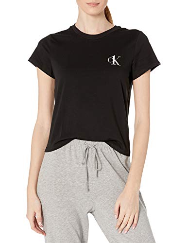 Calvin Klein Women's Plus Size CK One Cotton Short Sleeve Crewneck, Black, 3X