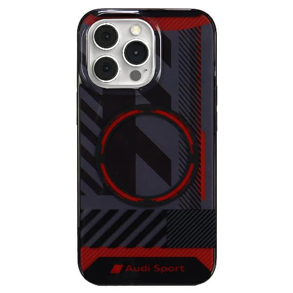 Audi IML Sport Case AU-IMLMIP13PM-RSQ/D2-BK Coque Rigide pour iPhone 13 Pro Max 6,7" Noir
