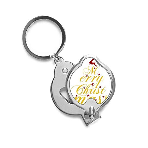 Coupe-ongles de Noël motif renne calligraphique pour fête festive