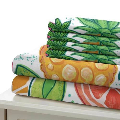 Housse de couette microfibre inaltérable 260x220 imprimé 3D - 7