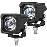 LED Pods, OFFROADTOWN 2inch 50W LED Cubes Spot Driving Lights Pods Ditch Light Off Road Reverse Light for Truck Pickup UTV ATV SUV 4x4 Car Motorcycle - Spot