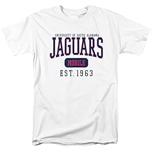 University of South Alabama Official Est. Date Unisex Adult T-Shirt, White, Large