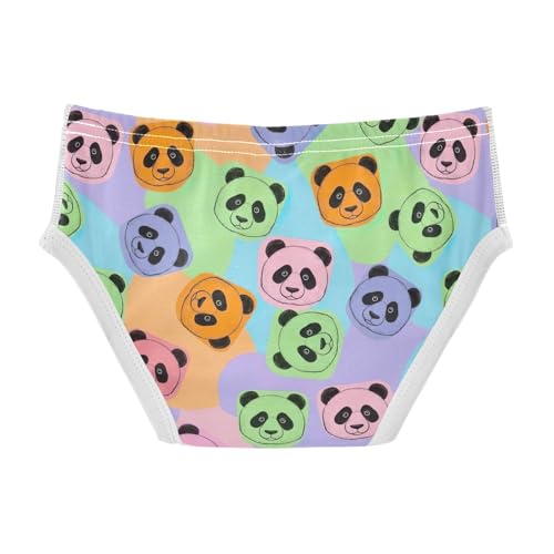 ODAWA Panda Colorful Pastel Tag Free Toddler Briefs Cotton, Toddler Underwear Boys 2T2
