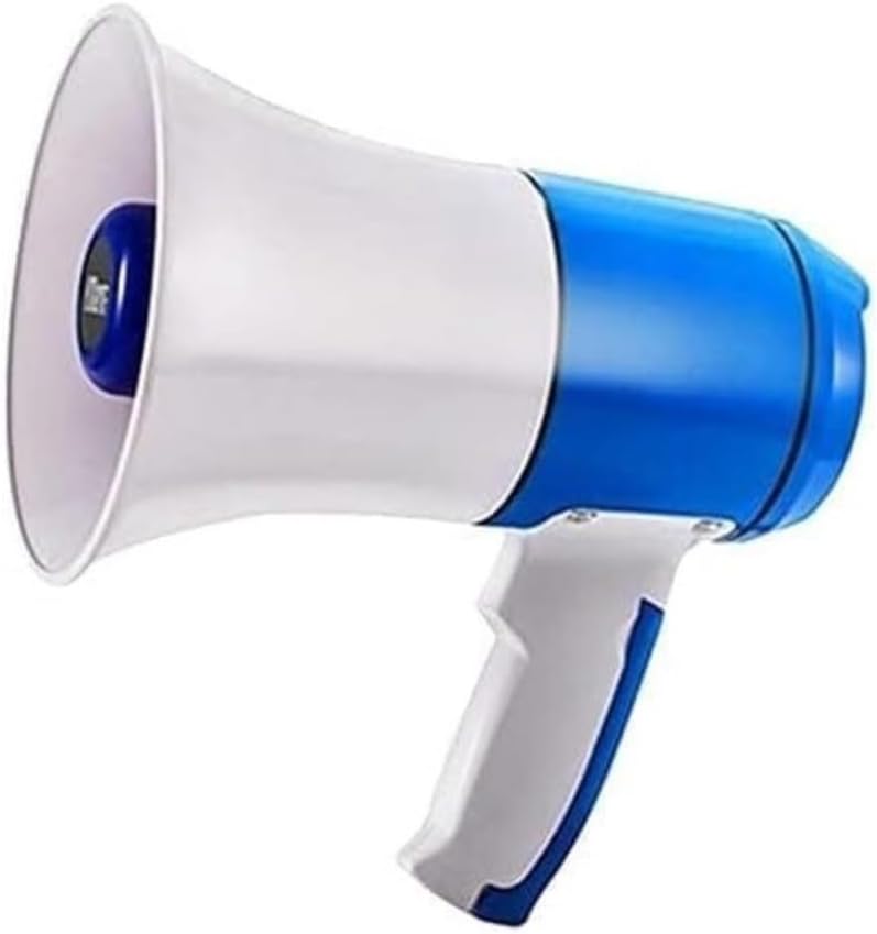 Cheerleading Megaphone Speaker Hand Megaphone High-Power W/Music Alarm Function Bullhorn Speaker High-Definition Recording Long Standby Speaker Safety Drills Bullhorn