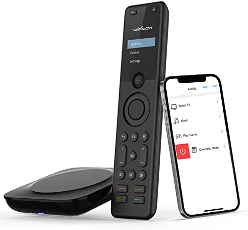 SofaBaton X1 Universal Remote with Hub, All-in-one Smart Remote with APP Setting & One-Touch Activities, Works with Alexa, Compatible with 60+ IR & Bluetooth Devices TV/DVD/Blu-ray Player/Projector