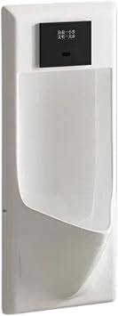Smart Ceramic Urinal for Men Wall Mounted/Floor Mounted Modern Pissoir Complete Urinal Set for Home, Hotel and Commercial UseWhite,Wall-Mounted