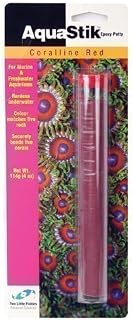 Two Little Fishes Marine Reef Coral Live Rock Putty Aquastick Coralline Red Jumbo 114G