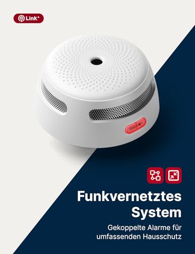 X-Sense Funkvernetzbarer Rauchmelder XS01-WR, Nicht mit Basisstation kompatibel, vernetzter...
