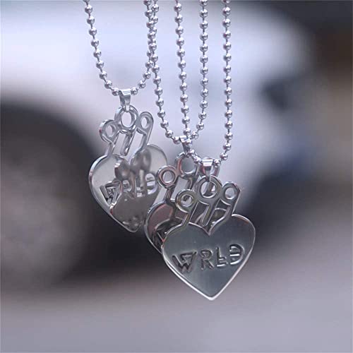 Moonnight Store Rapper Beaded Necklace Strand Chain Stainless Steel Letter Pendant Necklace Fans Gift (B) #TOP2